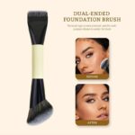 Dual Ended Foundation and Contour Brush - Makeup Brush with Soft C2 Ali Majed فرشاة علي ماجد