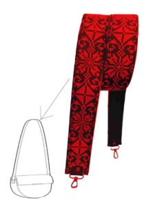 Palestinian Jordanian Fallahi pattern shoulder Strap for bag - حزام حقيبة فلاحي